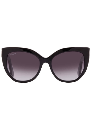 Salvatore Ferragamo Grey Gradient Butterfly Ladies Sunglasses SF1061S 001 56