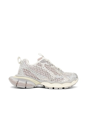 Balenciaga 3XL Fishnet Sneaker in Eggshell & Crystal - Ivory. Size 36 (also in 37, 40, 41).