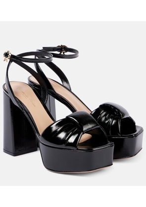 Gianvito Rossi Paradi leather platform sandals