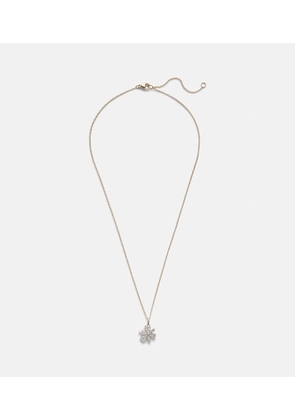 Stone and Strand Magnolia 14kt gold necklace with diamonds