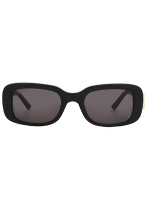 Balenciaga Grey Rectangular Ladies Sunglasses BB0310SK 001 53