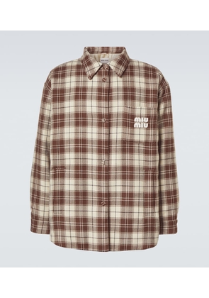 Miu Miu Checked virgin wool jacket