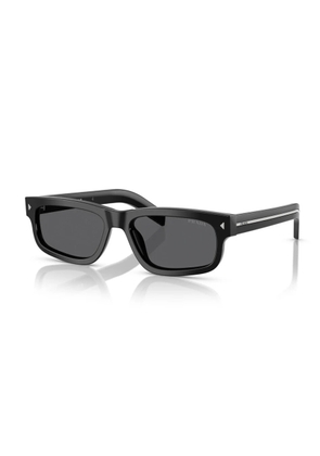 Prada Dark Grey Rectangular Mens Sunglasses PR B11S 16K731 55