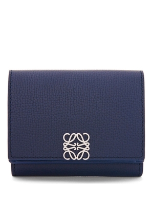 Loewe Anagram Trifold Wallet in Abyss Blue