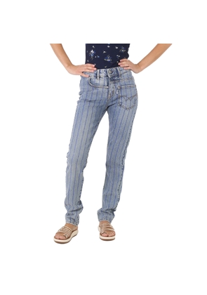 Filles A Papa Ladies Pants Blue Turner Crystal, Waist Size 25