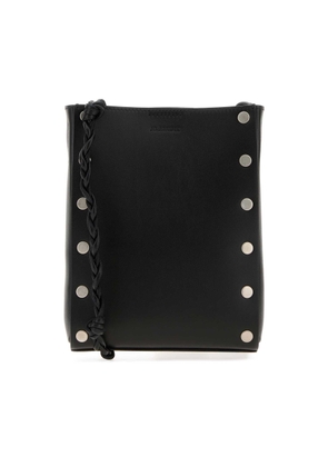 Jil Sander Black Leather Tangle Crossbody Bag