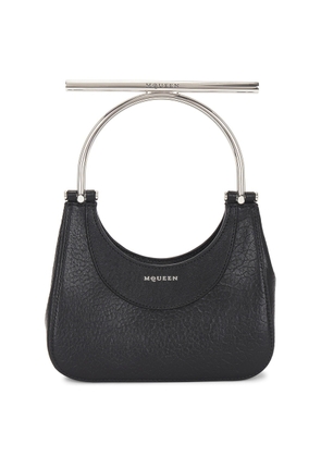 Alexander Mcqueen Ladies Black / Silver Mini T-Bar Bag