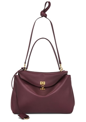 Balenciaga Rodeo Medium Top Handle Bag in Dark Burgundy - Burgundy. Size all.
