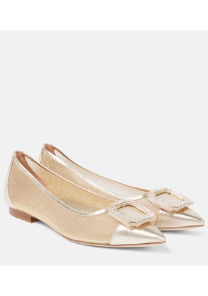 Malone Souliers Lina crystal-embellished ballet flats