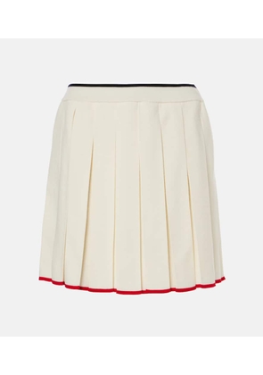 Thom Browne Pleated wool-blend miniskirt