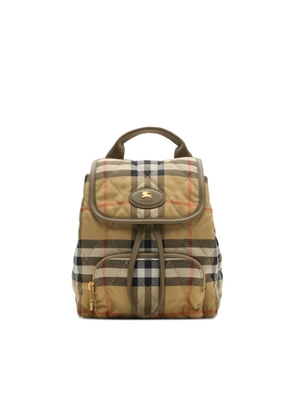 Burberry Embroidered Canvas Mini Horseshoe Backpack