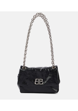 Balenciaga Monaco Mini BB leather shoulder bag
