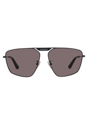 Balenciaga Grey Navigator Mens Sunglasses BB0246SA 001 61