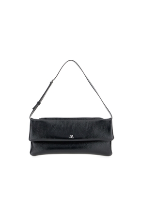 Courreges Black Leather Handbag