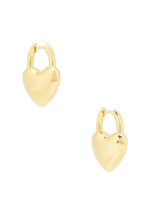 Balenciaga Minnie Earrings in Shiny Gold - Metallic Gold. Size all.