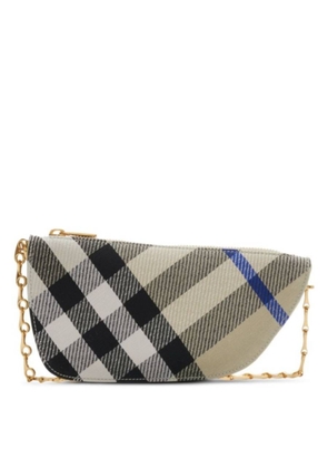 Burberry Shield Check-Pattern Mini Bag