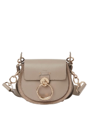 Chloe Tess Small Bag In Shiny And Suede Leather