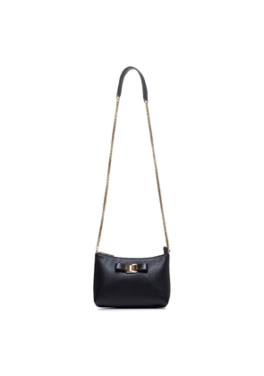 Ferragamo Vera Plate Mini Leather Crossbody Bag