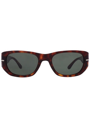 Persol Green Square Unisex Sunglasses PO3307S 24/31 55