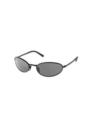 Prada Silver Mirror Oval Ladies Sunglasses PR A59S 1AB60G 59