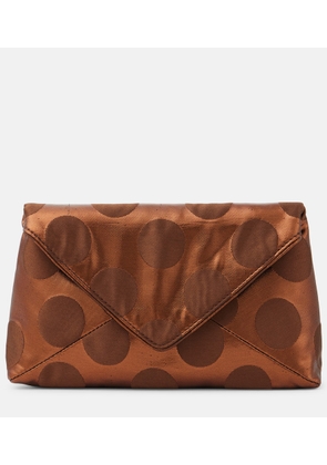 Dries Van Noten Polka-dot metallic clutch