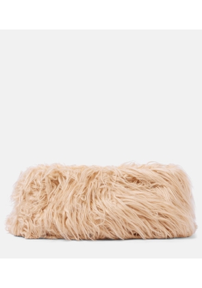 Dries Van Noten Faux fur clutch