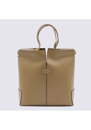 Tods Beige Leather Totes