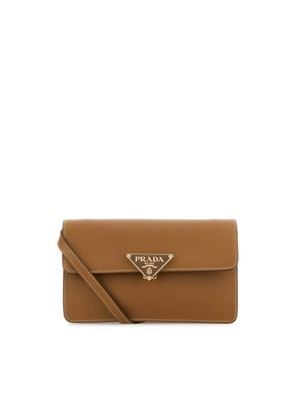 Prada Biscuit Leather Mini Crossbody Bag