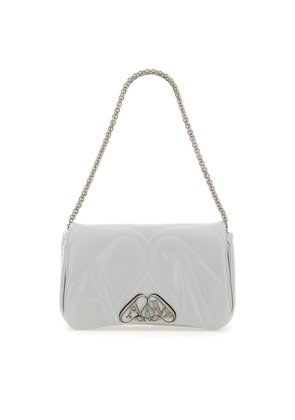 Alexander McQueen Powder Blue Leather Small Seal Shoulder Bag