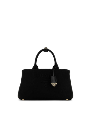 Prada Black Canvas Shopping Bag