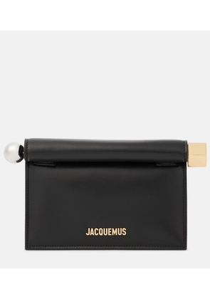 Jacquemus La Petite Pochette Rond Carre leather clutch