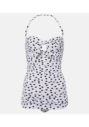 Dolce&Gabbana Polka-dot halterneck swimsuit