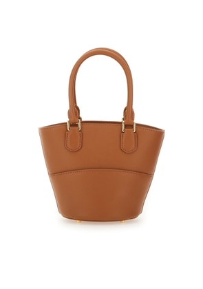 Self-Portrait Leather Tote Bag With Charm