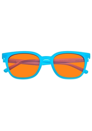 Bertha Ladies Blue Round Sunglasses BRSBR051C5
