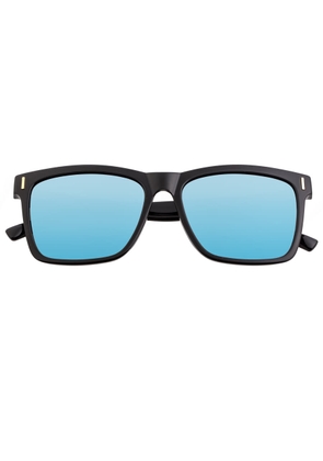 Breed Mens Black Round Sunglasses BSG065BL