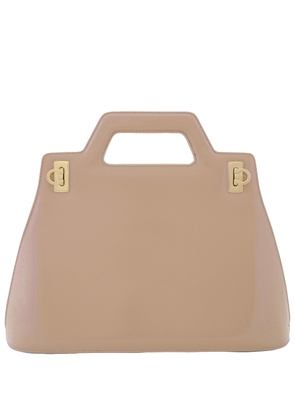 Ferragamo Wanda Top Handle Bag - Beige