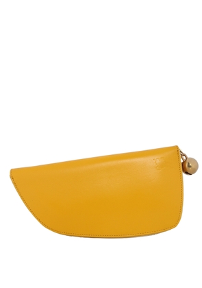 Burberry Mimosa Orange Leather Large Shield Wallet