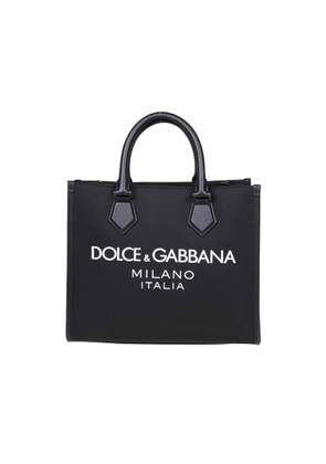 Dolce & Gabbana Nylon Logo Shopping Bag