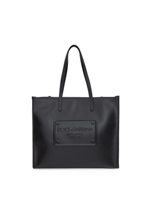 Dolce & Gabbana Black Leather Shopping Bag