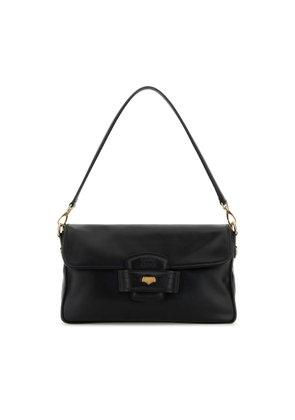 Miu Miu Black Leather Penny Shoulder Bag