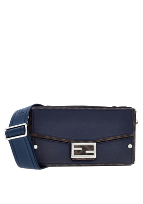 Fendi Soft Trunk Baguette Leather Crossbody Bag