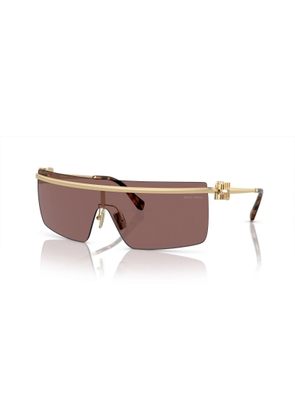 Miu Miu Brown Shield Ladies Sunglasses MU 50ZS ZVN70D 142