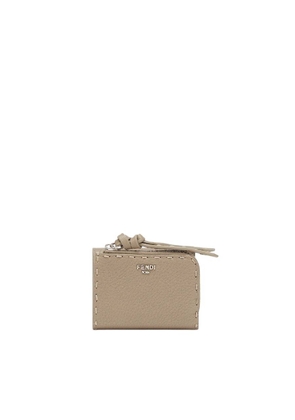 Fendi Peekaboo Micro Trifold Selleria Wallet