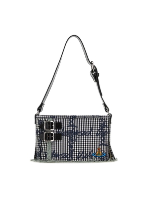 Vivienne Westwood Printed Fabric Heather Shoulder Bag
