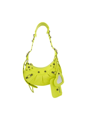 Balenciaga Le Cagole XS Shoulder Bag In Neon Yellow