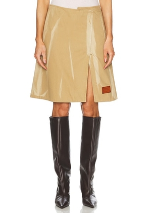 Acne Studios Imary Skirt in Faded Ochre - Tan. Size 36 (also in ).