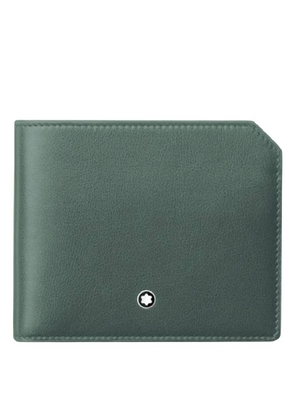 Montblanc Pewter Leather Soft Wallet 6cc