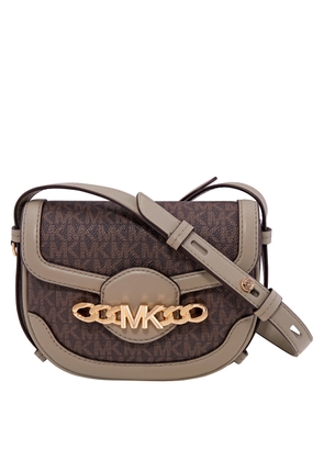 Michael Kors Ladies Hally Extra-Small Embellished Logo Crossbody Bag- Dusty Sage