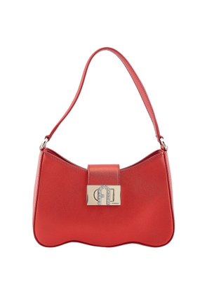Furla 1927 Wave Metallic Leather Shoulder Bag