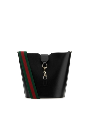 Gucci Black Leather Small Bucket Bag